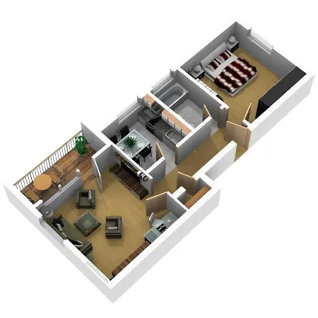2 Zi Mit Komfort & Gratis Wlan Check 3d Rundgang Apartman *